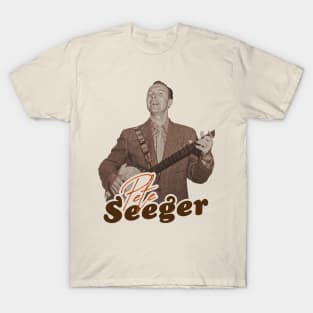 Pete Seeger ))(( Retro Folk Americana Tribute T-Shirt